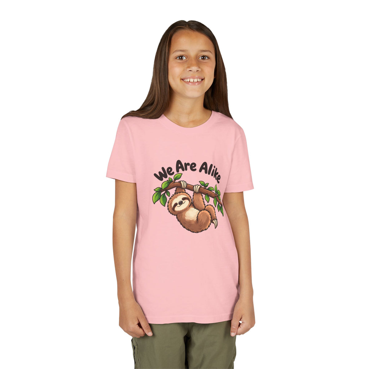 Cute Sloth “We Are Alike” Graphic T-Shirt